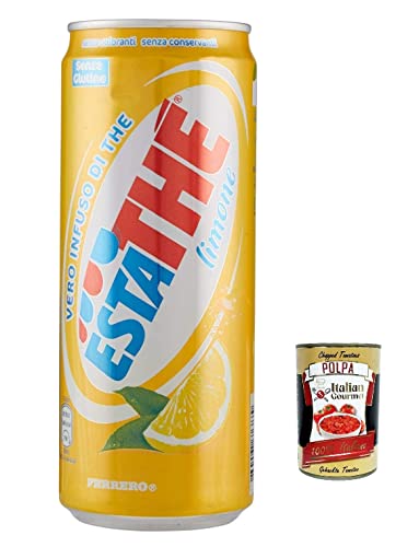 48x Ferrero Eistee Zitrone The' Limone Dose 330 ml ESTATHE tea the erfrischend + Italian Gourmet polpa 400g 48x Ferrero Eistee Zitrone The' Limone Dose 330 ml ESTATHE tea the erfrischend + Italian Gourmet polpa 400g von Italian Gourmet E.R.
