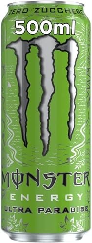 48x Monster Energy Ultra Paradise Senza Zucchero Energiegetränk mit Kiwi und grünem Apfel 500ml alkoholfreies Getränk Erfrischungsgetränk ohne Zucker Sportgetränk von Italian Gourmet E.R.
