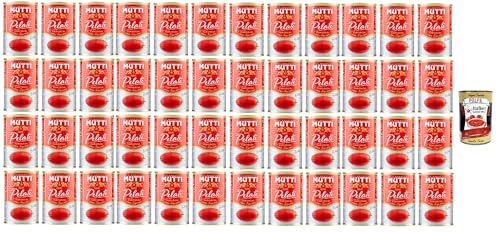 48x Mutti Pomodori Pelati Geschälte Tomaten 100 % italienische Tomaten 400g Dose Tomaten Sauce + Italian Gourmet polpa 400g von Italian Gourmet E.R.