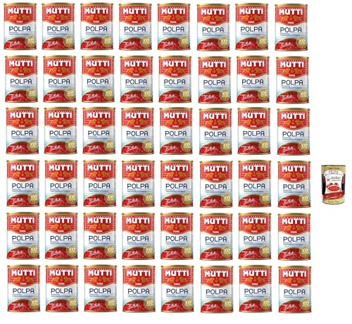 48x Mutti polpa di Pomodoro Tomato Pulp Tomato Sauce 100% Italian 400 + Italian Gourmet polpa 400g von Italian Gourmet E.R.