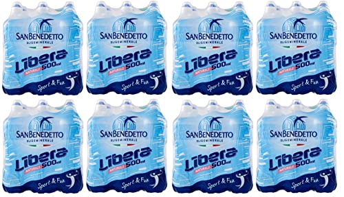 48x San Benedetto Acqua Naturale Libera Oligomineralisches Natürliches Wasser PET-Einwegflasche 500ml + Italian Gourmet Polpa di Pomodoro 400g Dose von Italian Gourmet E.R.