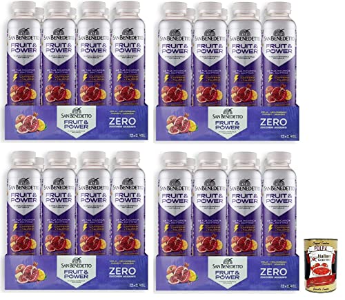 48x San Benedetto Fruit Power,Energiegetränk mit Apfel-, Granatapfel-, Mango- und Ananas Geschmack,Alkoholfreies Getränk,40cl Einweg-PET-Flasche + Italian Gourmet Polpa di Pomodoro 400g Dose 48x San Benedetto Fruit Power,Energiegetränk mit Apfel-, Granatapfel-, Mango- und Ananas Geschmack,Alkoholfreies Getränk,40cl Einweg-PET-Flasche + Italian Gourmet Polpa di Pomodoro 400g Dose von Italian Gourmet E.R.