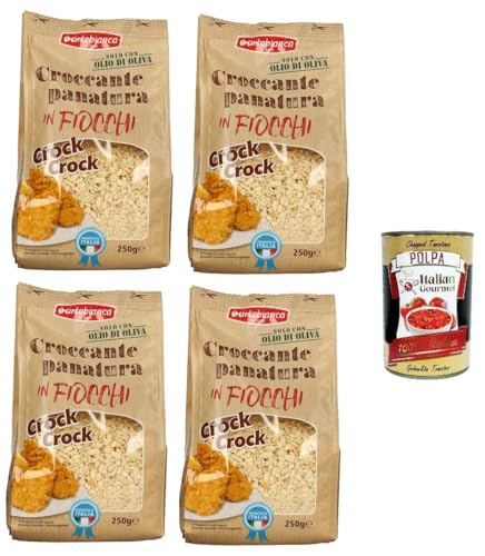 4x Artebianca Knusprige Semmelbröselflocken Gr.250 + Italian Gourmet polpa 400g 4x Artebianca Knusprige Semmelbröselflocken Gr.250 + Italian Gourmet polpa 400g von Italian Gourmet E.R.