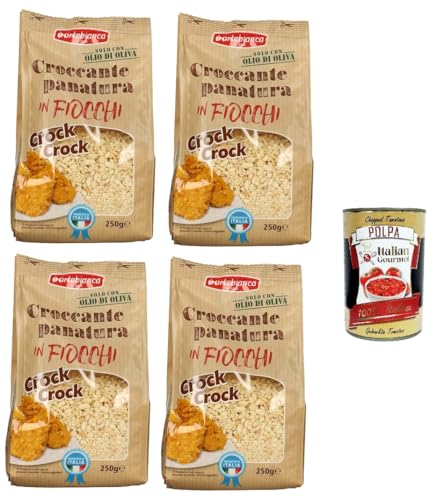 4x Artebianca Knusprige Semmelbröselflocken Gr.250 + Italian Gourmet polpa 400g von Italian Gourmet E.R.