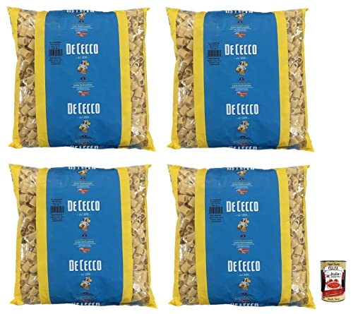 4x De Cecco Mezzi Rigatoni Pasta di Semola di Grano Duro Nudeln aus Hartweizengrieß 3Kg Packung + Italian Gourmet Polpa di Pomodoro 400g Dose von Italian Gourmet E.R.