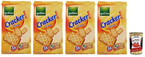 4x Gullón Cracker Classic,Salziger Kekse,Snacks,Packung mit 300g, jede Packung enthält 3 Päckchen à 100g + Italian Gourmet Polpa di Pomodoro 400g Dose 4x Gullón Cracker Classic,Salziger Kekse,Snacks,Packung mit 300g, jede Packung enthält 3 Päckchen à 100g + Italian Gourmet Polpa di Pomodoro 400g Dose von Italian Gourmet E.R.