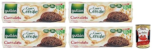 4x Gullón Cuor di Cereale Cioccolato Kekse,Vollkornkekse mit Schokolade und Haferflocken,Packung mit 280g + Italian Gourmet Polpa di Pomodoro 400g Dose 4x Gullón Cuor di Cereale Cioccolato Kekse,Vollkornkekse mit Schokolade und Haferflocken,Packung mit 280g + Italian Gourmet Polpa di Pomodoro 400g Dose von Italian Gourmet E.R.