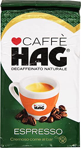 4x Hag espresso decaffeinato Kaffee entkoffeinierte 250g gemahlen für alle Kaffeemaschine von Italian Gourmet E.R.