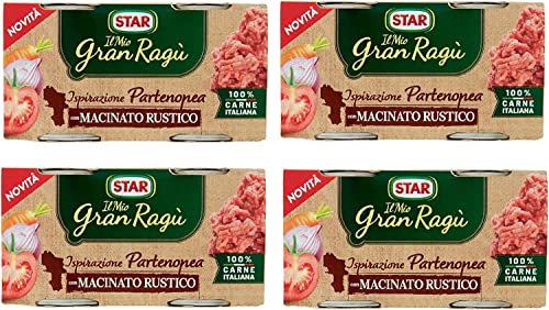 4x Star il mio Gran ragu' Ispirazione Partenopea Con Macinato Rustico tomatensauce sauce 2x 100g von Italian Gourmet E.R.