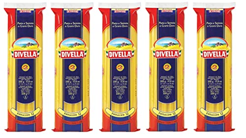 5x Divella Fettuccine n°12 Hartweizengrieß Pasta Italienische Nudeln 500g Packung + Italian Gourmet Polpa di Pomodoro 400g Dose 5x Divella Fettuccine n°12 Hartweizengrieß Pasta Italienische Nudeln 500g Packung + Italian Gourmet Polpa di Pomodoro 400g Dose von Italian Gourmet E.R.