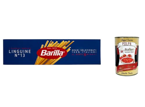 5x Pasta Barilla Linguine Nr. 13 italienisch Nudeln 500 g pack + Italian Gourmet polpa 400g 5x Pasta Barilla Linguine Nr. 13 italienisch Nudeln 500 g pack + Italian Gourmet polpa 400g von Italian Gourmet E.R.