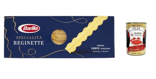 5x Pasta Barilla Specialità Reginette Napoletane, 100% italienisch Nudeln 500 g pack + Italian Gourmet polpa 400g von Italian Gourmet E.R.