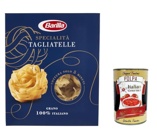 5x Pasta Barilla Specialità Tagliatelle, 100% italienisch Nudeln 500 g pack + Italian Gourmet polpa 400g 5x Pasta Barilla Specialità Tagliatelle, 100% italienisch Nudeln 500 g pack + Italian Gourmet polpa 400g von Italian Gourmet E.R.