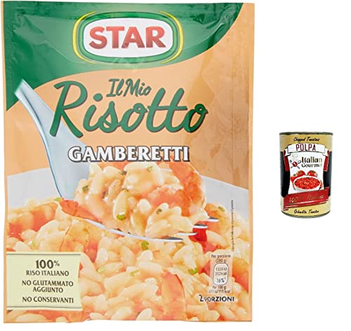 5x Star Risotto cremoso ai gamberetti cremiges Reis Garnelen 175g 100% italienisch Fertiggerichte von Italian Gourmet E.R.