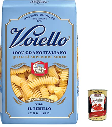5x Voiello Pasta Fusilli Nudeln 100 % italienische N141 500g + Italian Gourmet Polpa 400g von Italian Gourmet E.R.