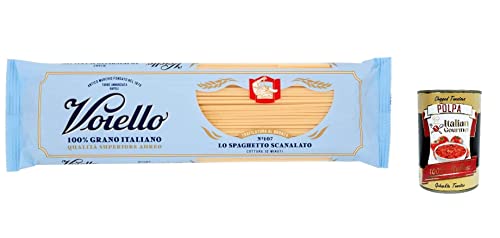 5x Voiello Pasta Lo Spaghetto Scanalato Nudeln 100 % italienische N107, 500g + Italian Gourmet Polpa 400g 5x Voiello Pasta Lo Spaghetto Scanalato Nudeln 100 % italienische N107, 500g + Italian Gourmet Polpa 400g von Italian Gourmet E.R.