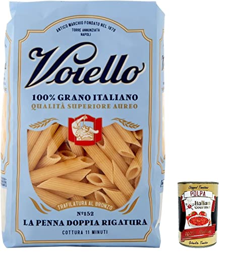 5x Voiello Pasta Penne rigate Nudeln 100 % italienische N 152 500g + Italian Gourmet Polpa 400g 5x Voiello Pasta Penne rigate Nudeln 100 % italienische N 152 500g + Italian Gourmet Polpa 400g von Italian Gourmet E.R.