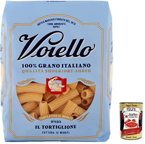 5x Voiello Pasta Tortiglioni Nudeln 100 % italienische N142, 500g + Italian Gourmet Polpa 400g von Italian Gourmet E.R.