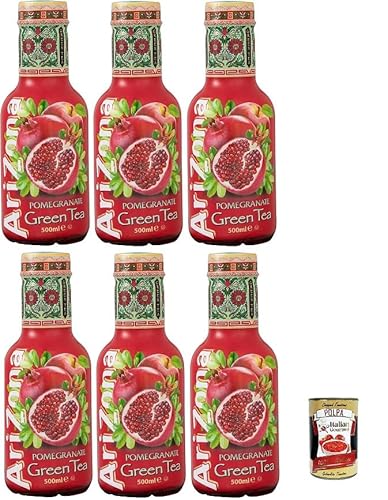 6x ARIZONA ORIGINAL GRÜNER TEE GRANATAPFEL GRÜNER TEE AROMATISIERT MIT GRANATAPFEL 50 CL+ Italian Gourmet polpa 400g von Italian Gourmet E.R.