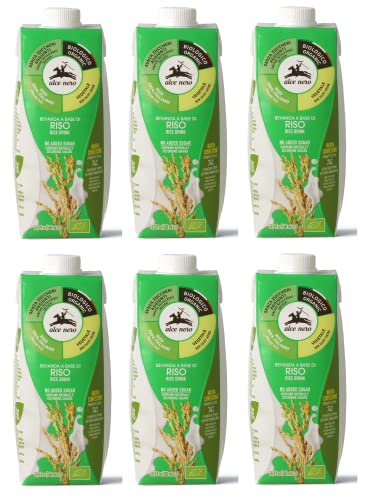 6x Alce Nero Bevanda Biologica Vegetale a Base di Riso Bio-Gemüse Getränk auf Reisbasis 500ml Erfrischendes Alkoholfreies Getränk 6x Alce Nero Bevanda Biologica Vegetale a Base di Riso Bio-Gemüse Getränk auf Reisbasis 500ml Erfrischendes Alkoholfreies Getränk von Italian Gourmet E.R.