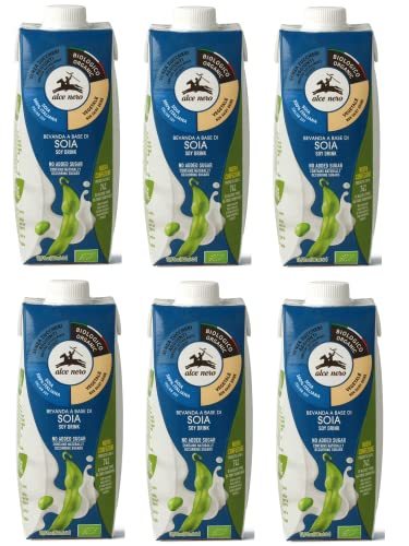 6x Alce Nero Bevanda Biologica Vegetale a Base di Soia Bio-Gemüse Getränk auf Sojabasis 500ml Erfrischendes Alkoholfreies Getränk 6x Alce Nero Bevanda Biologica Vegetale a Base di Soia Bio-Gemüse Getränk auf Sojabasis 500ml Erfrischendes Alkoholfreies Getränk von Italian Gourmet E.R.
