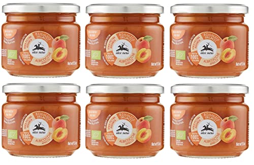 6x Alce Nero Composta di Albicocche Biologica Bio-Aprikosenkompott mit italienischen Bio-Aprikosen 270g von Italian Gourmet E.R.