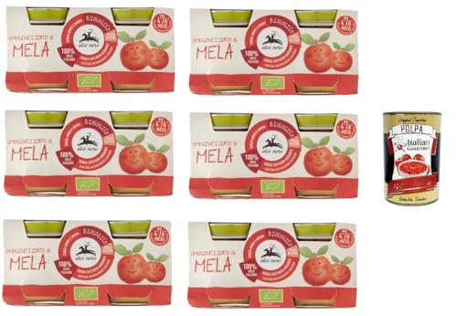 6x Alce Nero Omogeneizzato di Mela Apfelpüree 2 x 80 g + Italian Gourmet polpa 400g 6x Alce Nero Omogeneizzato di Mela Apfelpüree 2 x 80 g + Italian Gourmet polpa 400g von Italian Gourmet E.R.