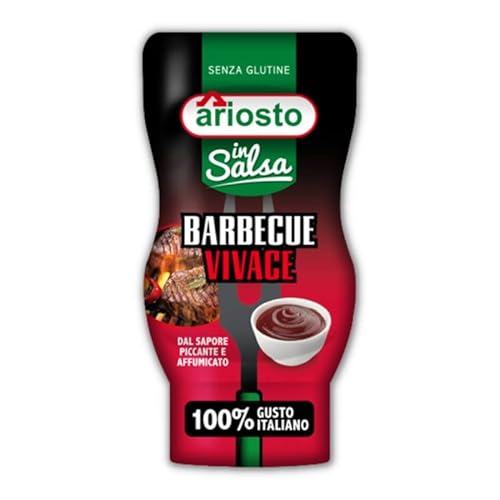 6x Ariosto In Salsa Barbecue Vivace BBQ sauce Squeezer von 315 Gr + Italian Gourmet Polpa 400g von Italian Gourmet E.R.