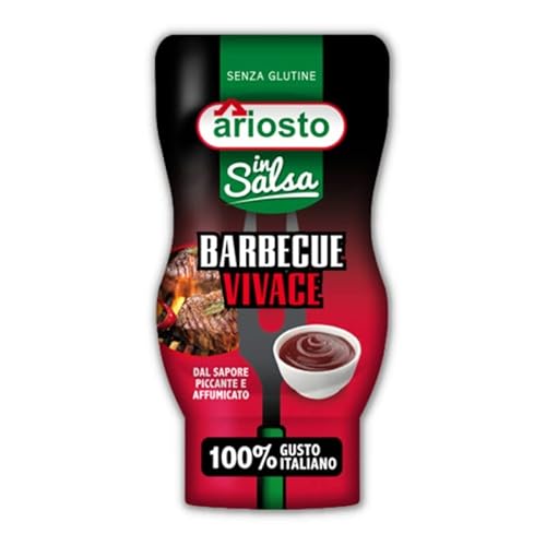 6x Ariosto In Salsa Barbecue Vivace BBQ sauce Squeezer von 315 Gr + Italian Gourmet Polpa 400g von Italian Gourmet E.R.