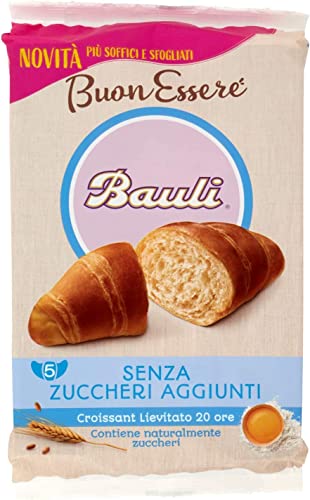 6x Bauli Croissant Buonessere Senza Zuccheri Aggiunti Croissants ohne Zuckerzusatz 185g + Italian Gourmet Polpa 400g von Italian Gourmet E.R.