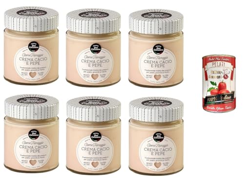 6x CASCINA SAN CASSIANO Käse- und Pfeffercreme 150gr+ Italian Gourmet pelati 400gr von Italian Gourmet E.R.