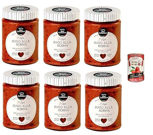 6x CASCINA SAN CASSIANO Sugo alla norma 290 gr + Italian Gourmet pelati 400gr von Italian Gourmet E.R.