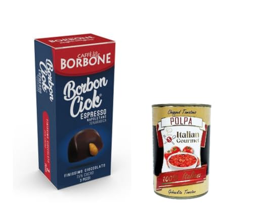 6x Caffe' Borbone BorbonCiok Pralinen gefüllt mit Borbone Kaffee und feine belgische Schokolade 3st + Italian Gourmet polpa 400g 6x Caffe' Borbone BorbonCiok Pralinen gefüllt mit Borbone Kaffee und feine belgische Schokolade 3st + Italian Gourmet polpa 400g von Italian Gourmet E.R.