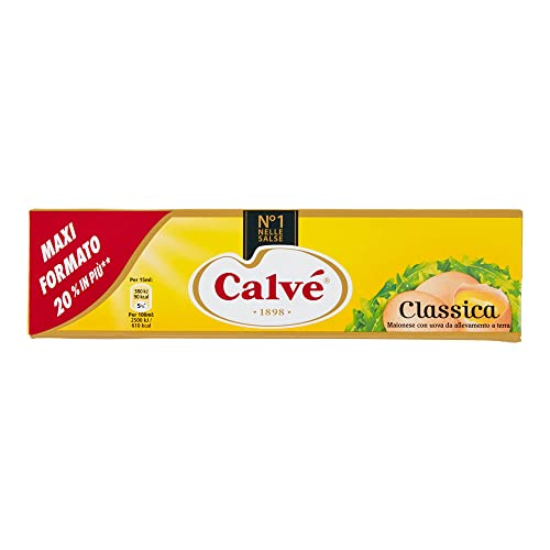 6x Calvé Calve Klassik Mayonnaise mayonaise Soße Sauce 185ml Mayo Imbiss Fritten von Italian Gourmet E.R.