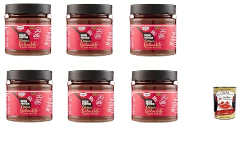 6x Cameo High Protein Kakao-Haselnuss-Streichproteincreme, glutenfrei, 200 g+ Italian gourmet polpa 400g von Italian Gourmet E.R.