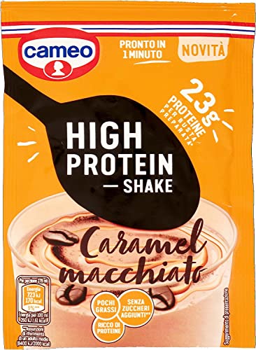 6x Cameo High Protein Shake Karamell Macchiato, 28g von Italian Gourmet E.R.