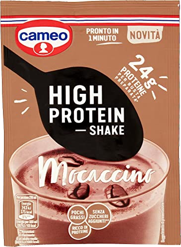 6x Cameo High Protein drink Shake Moccaccino voller Proteine, 28g von Italian Gourmet E.R.