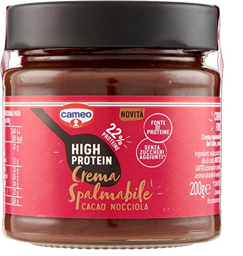 6x Cameo High Protein spazbierbares Kakao Haselnuss, Gluten frei gluten free Cacao spreadable cream 200g + Italian Gourmet polpa 400g von Italian Gourmet E.R.