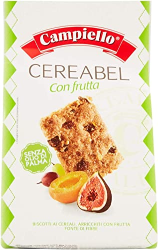 6x Campiello Kekse Müsli mit Früchte Cereebel Früchte, Cereal biscuits with fruit 220g von Italian Gourmet E.R.