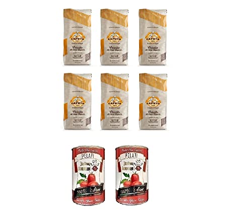 6x Caputo Criscito Lievito Madre Essiccato Getrocknete Mutterhefe Inaktive Natürliche Hefe 1Kg + Italian Gourmet 100% italienische geschälte Tomaten dosen 2x 400g von Italian Gourmet E.R.