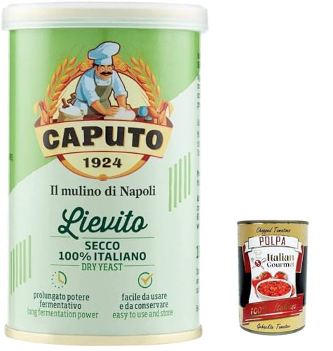 6x Caputo Lievito Secco 100% Italienisch Trockenhefe für die Bäckerei Hohe Aktivität pizza 100g + Italian gourmet polpa 400g 6x Caputo Lievito Secco 100% Italienisch Trockenhefe für die Bäckerei Hohe Aktivität pizza 100g + Italian gourmet polpa 400g von Italian Gourmet E.R.