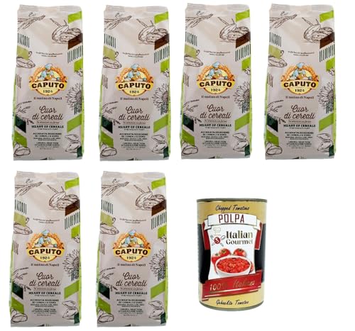 6x Caputo farina Cuor di Cereali 1kg Mehl heart of cereals Mehlauswahl aus Getreide und Samen + Italian Gourmet polpa 400g 6x Caputo farina Cuor di Cereali 1kg Mehl heart of cereals Mehlauswahl aus Getreide und Samen + Italian Gourmet polpa 400g von Italian Gourmet E.R.