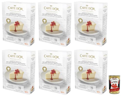 6x Carte d’Or Professional Preparato per Cheesecake,Pulvermischung für Käsekuchen,Glutenfrei 561g + Italian Gourmet Polpa di Pomodoro 400g Dose von Italian Gourmet E.R.