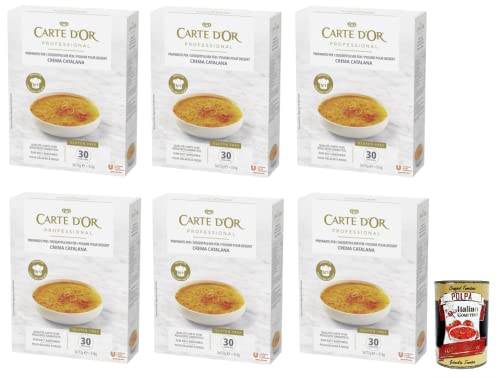 6x Carte d’Or Professional Preparato per Crema Catalana,Pulvermischung für Katalanische Creme,Glutenfrei 516g + Italian Gourmet Polpa di Pomodoro 400g Dose von Italian Gourmet E.R.