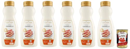 6x Carte d’Or Topping Caramello,Süße Sauce mit Karamellgeschmack zur Dekoration von Kuchen und Eiscreme 1Kg + Italian Gourmet Polpa di Pomodoro 400g Dose 6x Carte d’Or Topping Caramello,Süße Sauce mit Karamellgeschmack zur Dekoration von Kuchen und Eiscreme 1Kg + Italian Gourmet Polpa di Pomodoro 400g Dose von Italian Gourmet E.R.