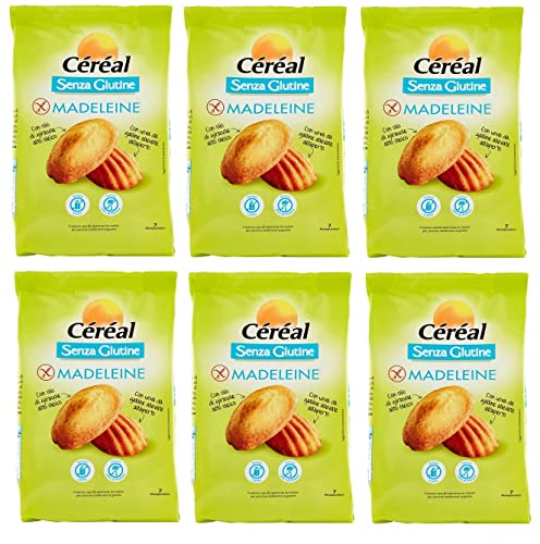 6x Céréal Madeleine Senza Glutine Süßer Snack Glutenfrei 200g Beutel OHNE Palmöl Ohne Milch 6x Céréal Madeleine Senza Glutine Süßer Snack Glutenfrei 200g Beutel OHNE Palmöl Ohne Milch von Italian Gourmet E.R.