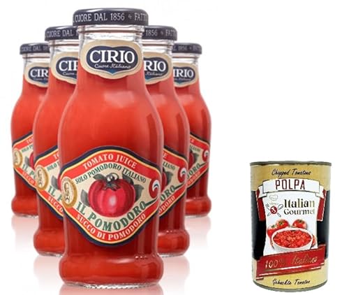 6x Cirio Succo di pomodoro Tomatensaft 200ml+ Italian Gourmet polpa 400g von Italian Gourmet E.R.