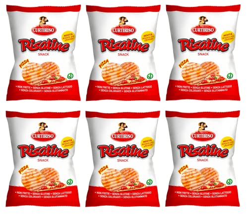 6x Curtiriso Risatine Pizza Salziger Snack Reis- und Mais Snacks mit Pizzageschmack 30g 6x Curtiriso Risatine Pizza Salziger Snack Reis- und Mais Snacks mit Pizzageschmack 30g von Italian Gourmet E.R.