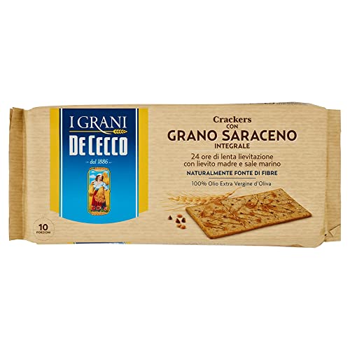 6x De Cecco crackers con grano saraceno die Körner Cracker mit voller Buchweizen 250 g + Italian Gourmet polpa 400g von Italian Gourmet E.R.