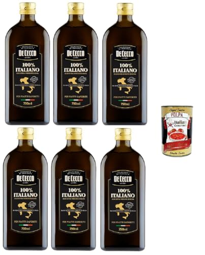 6x De cecco 100 % ITALIENISCHES EVO-ÖL 750ml+ Italian Gourmet polpa 400g von Italian Gourmet E.R.